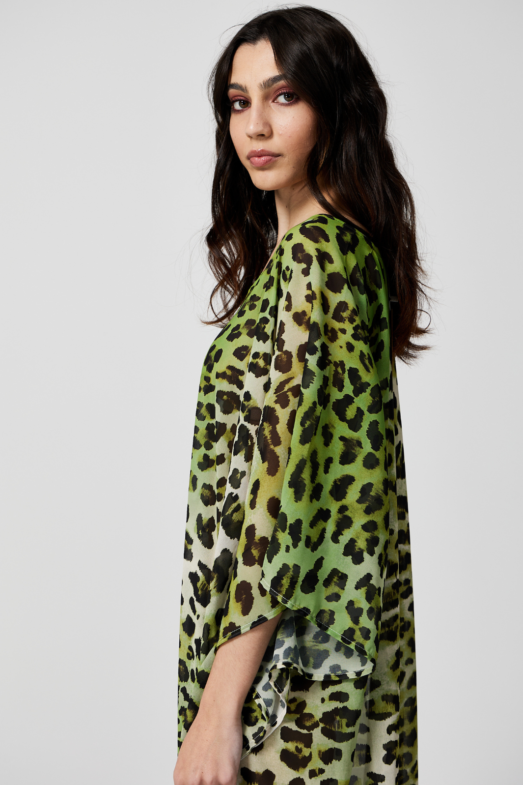 Lime Leopard Kaftan - Duck Apparel 