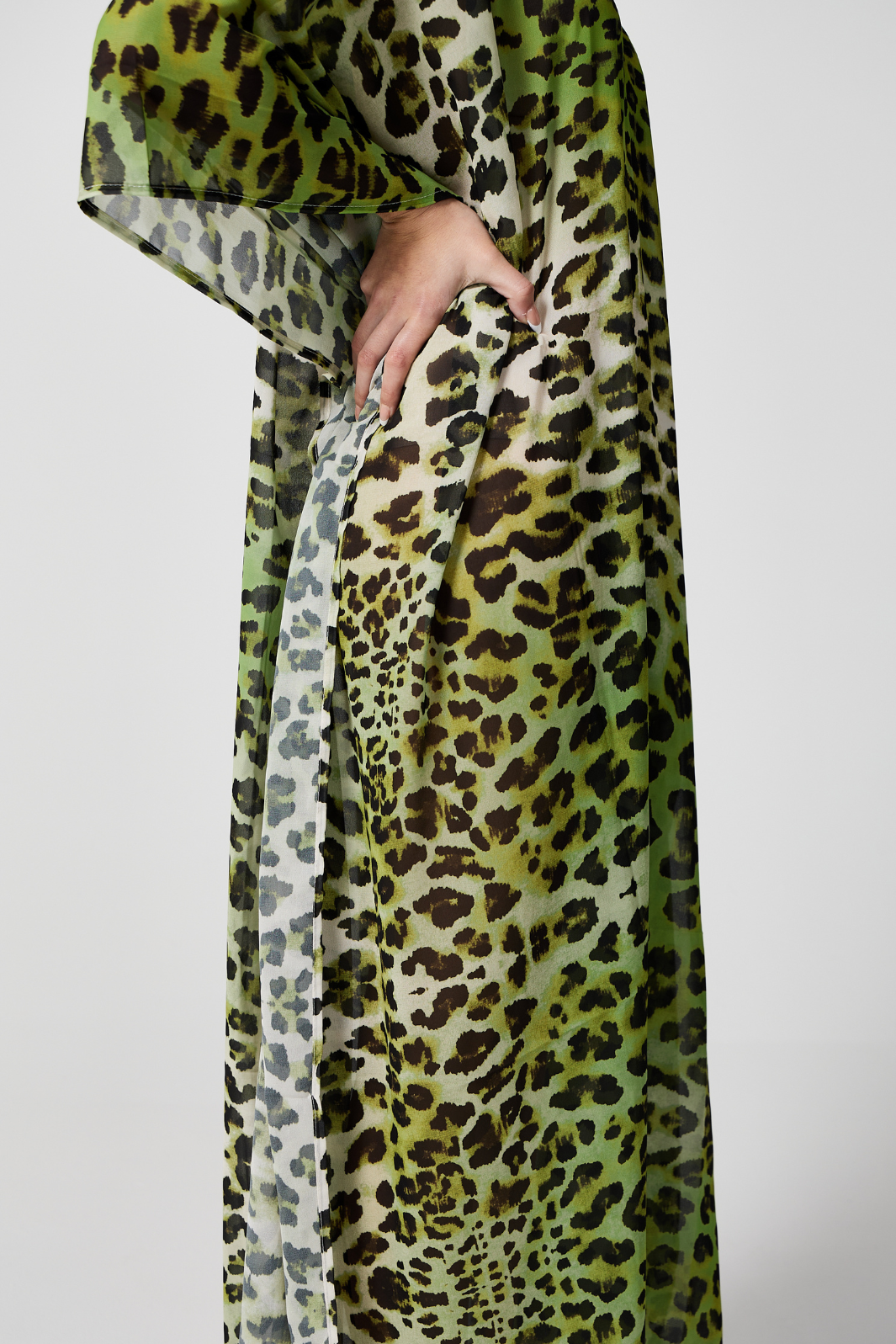 Lime Leopard Kaftan - Duck Apparel 