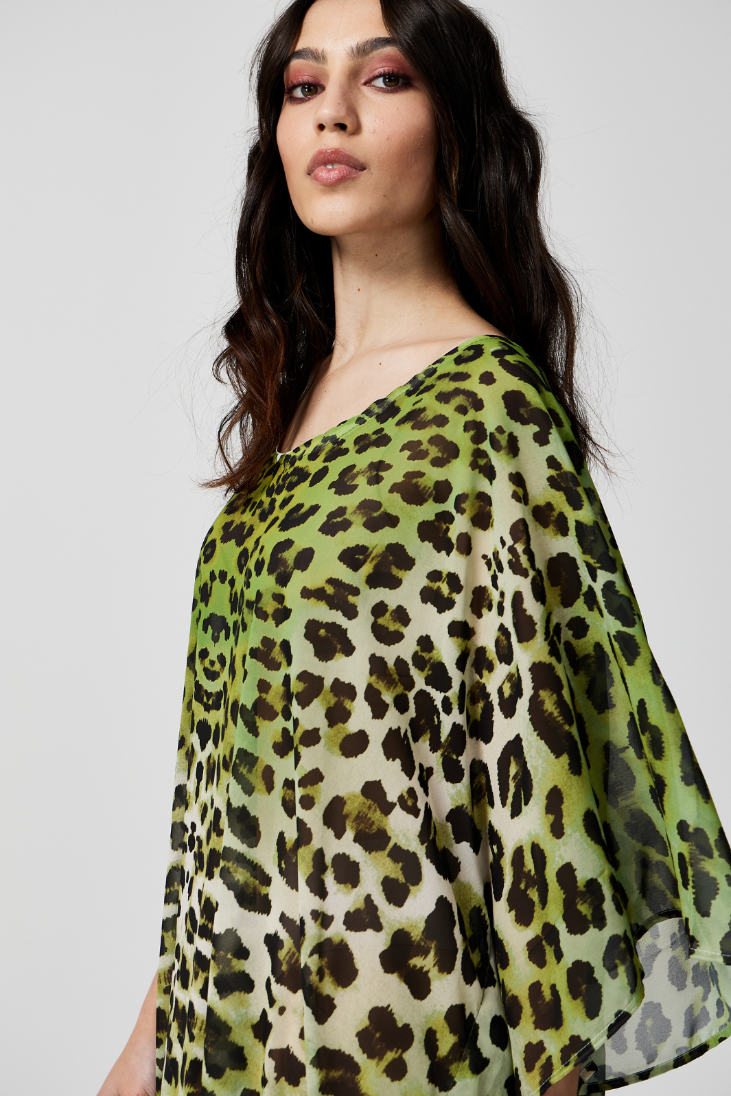Lime Leopard Kaftan - Duck Apparel 