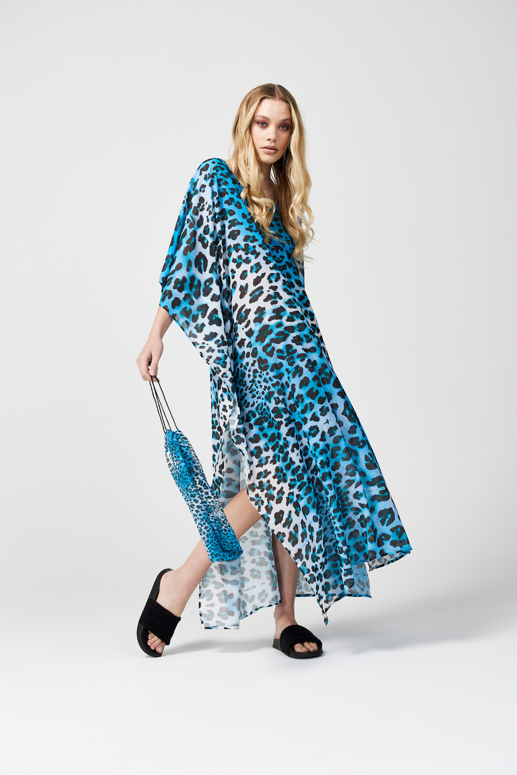 Liquid Leopard Kaftan - Duck Apparel 