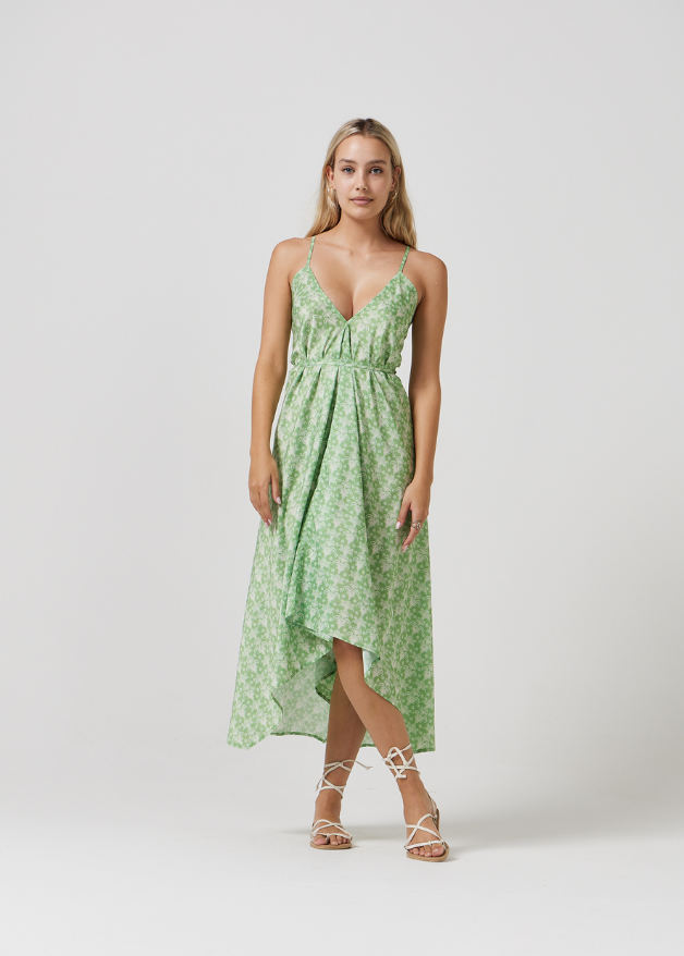 Zesty Lime Grecian Dress