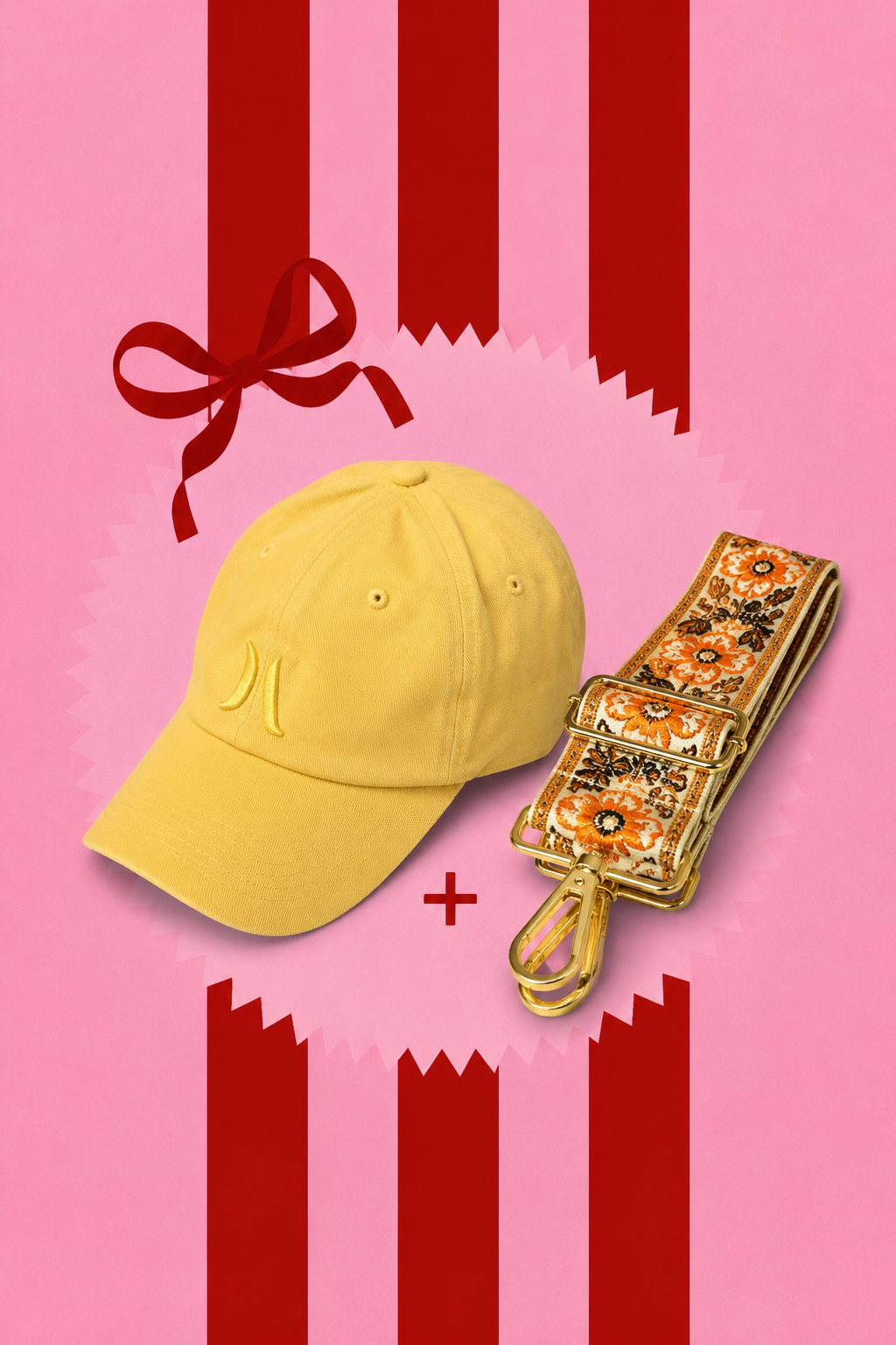 Cap and bag strap gift