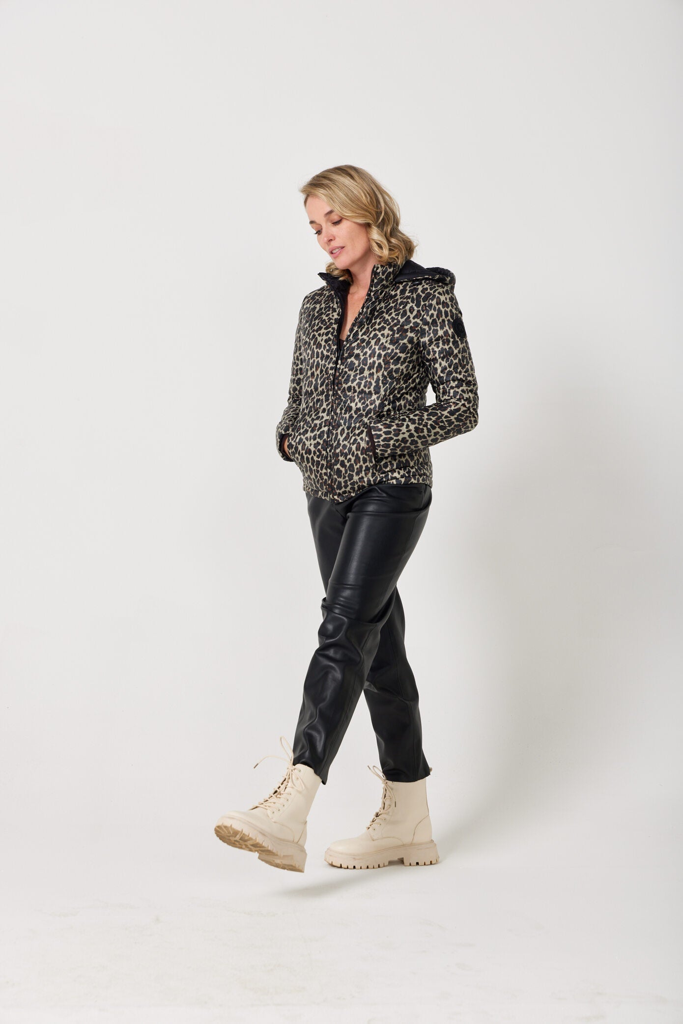 Midnight x Leopard Classic Jacket